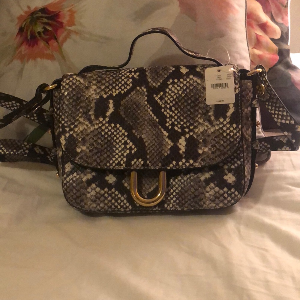 Grey leopard crossed handbag by Jcrew!